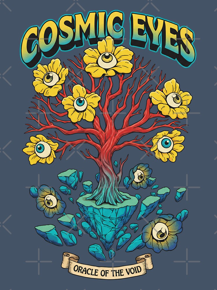 Cosmic Eyes Oracle of the Void - Psychedelic Eyeball Tree Art by AwesomeBeyondLimits