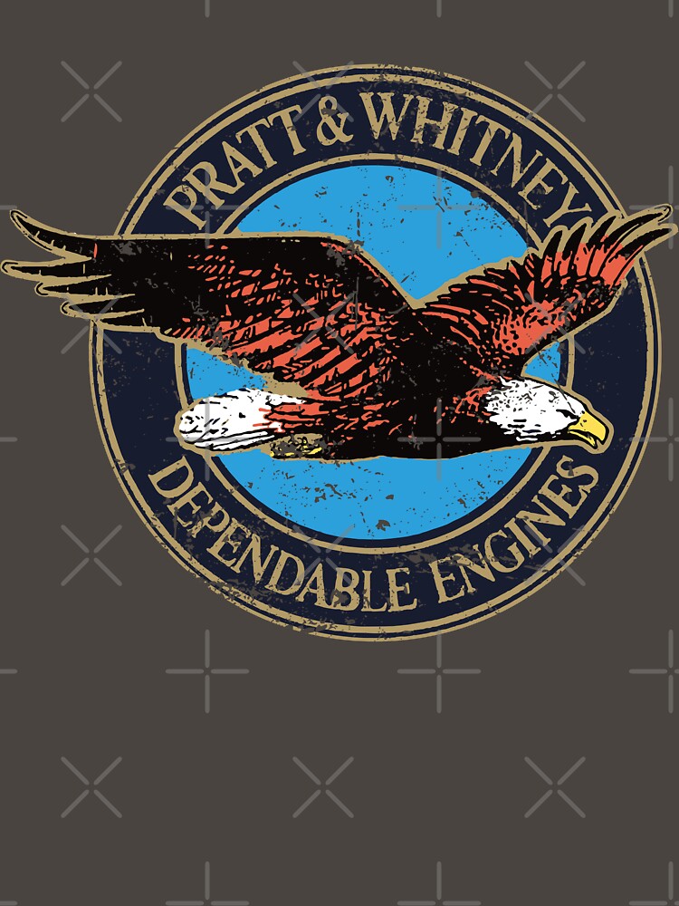 Pratt & Whitney Dependable Engines classic vintage logo by MidniteTraffic
