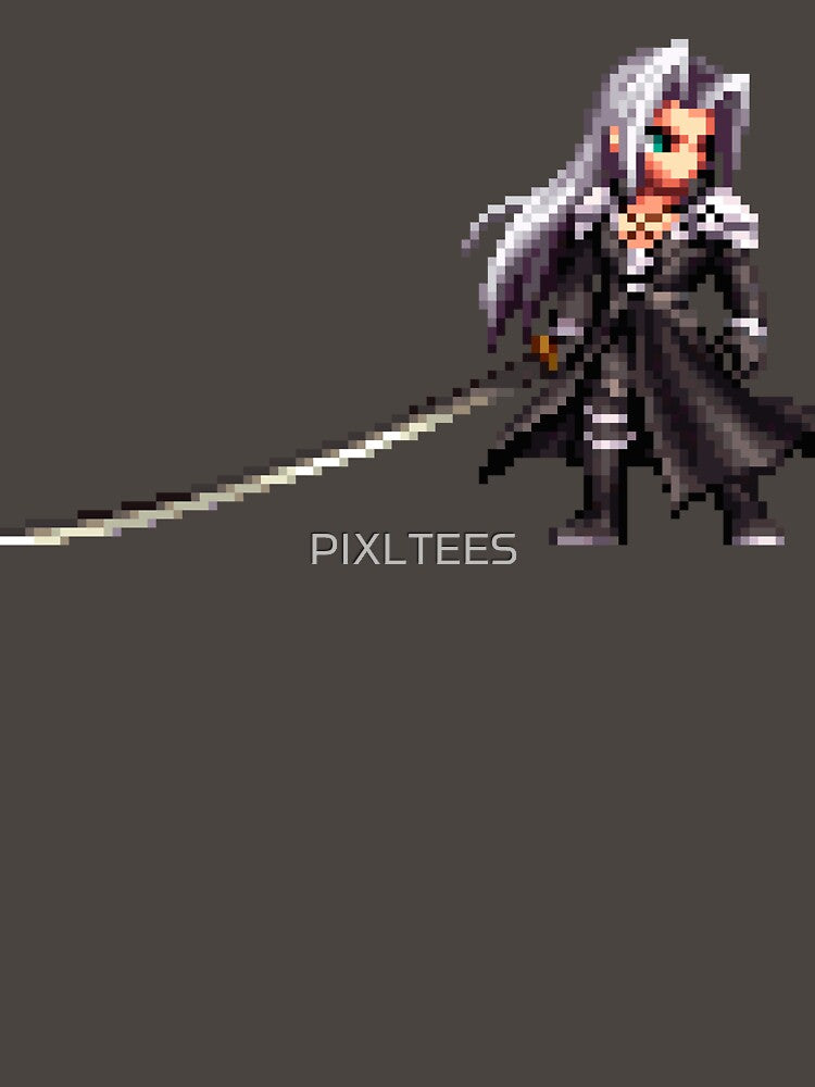 SEPHIROTH FFVII SPRITE by PIXLTEES