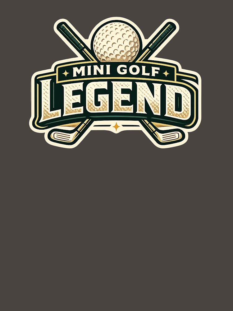 Mini Golf Legend Retro Badge by EastEndTownie