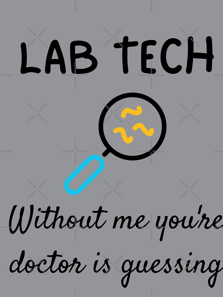 Lab tech without me your doctor is guessing funny  sticker,med tech sticker by medoutfits