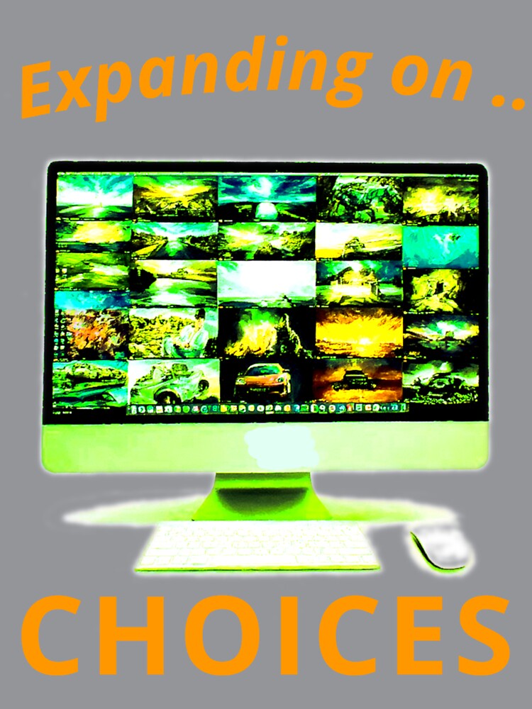 Expanding on Choices, a modern computer gift, for the geek and computer lover by PiperParrot