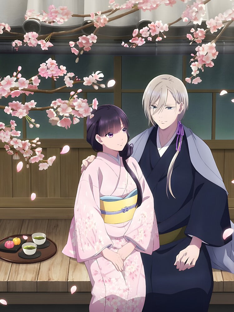 Watashi no Shiawase na Kekkon Sitting Togther in a Blossom Season by NooraniFantasy
