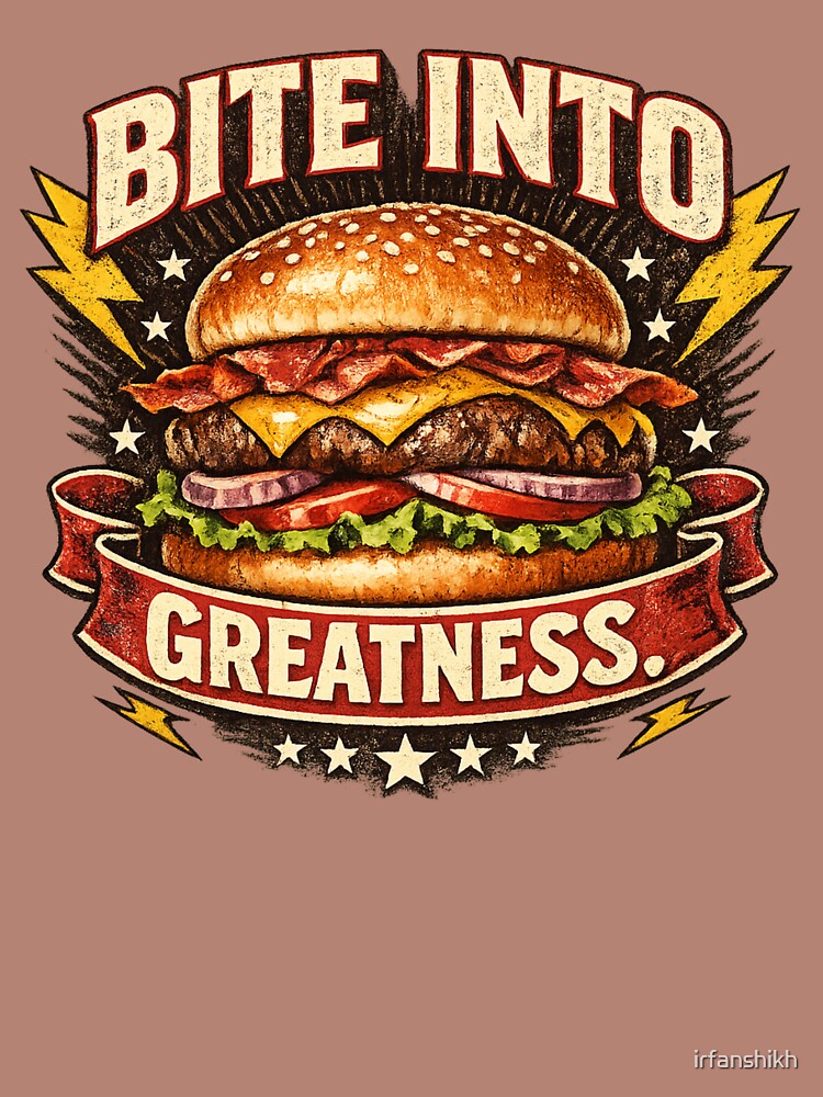 Bitten Into Greatness: Achievement Excellence Burger Badge by irfanshikh