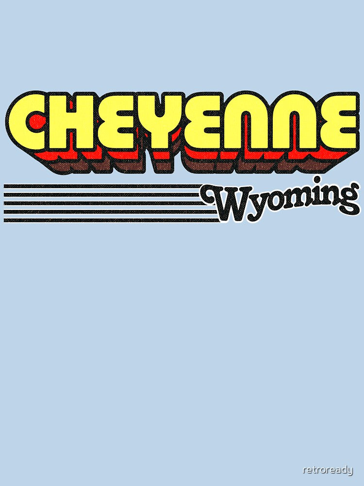Cheyenne, Wyoming | Retro Stripes by retroready