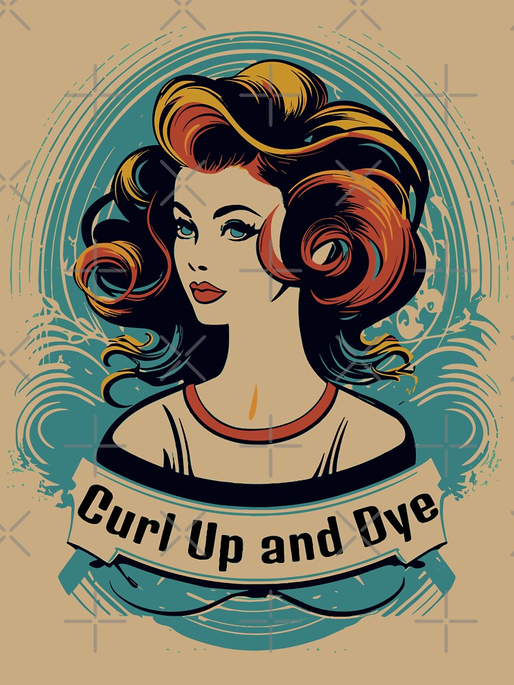 Vintage Hair Salon: Curl Up and Dye by VoyteksDesigns