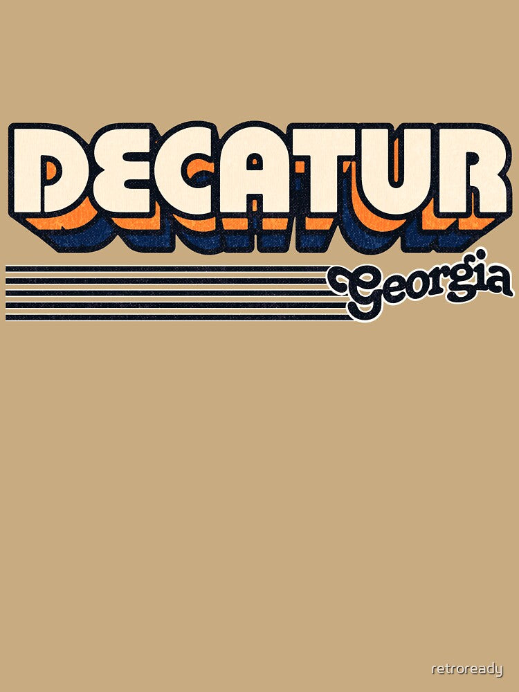Decatur, Georgia | Retro Stripes by retroready