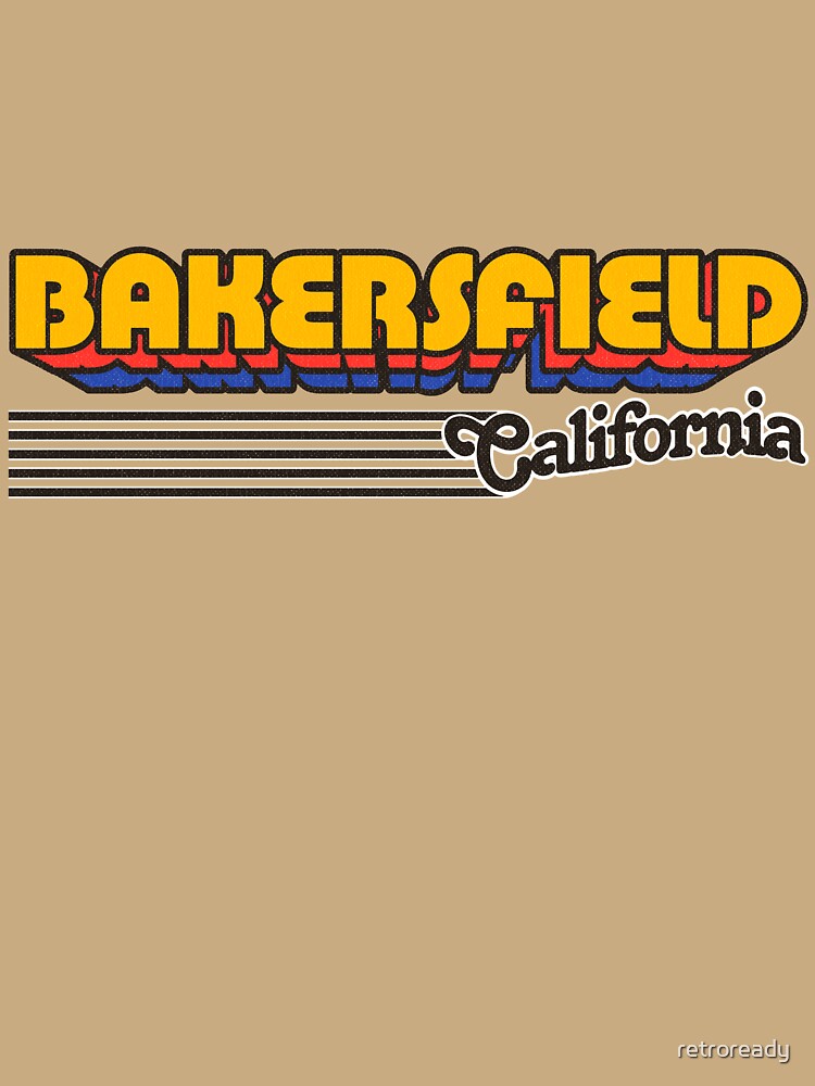 Bakersfield, California | Retro Stripes by retroready
