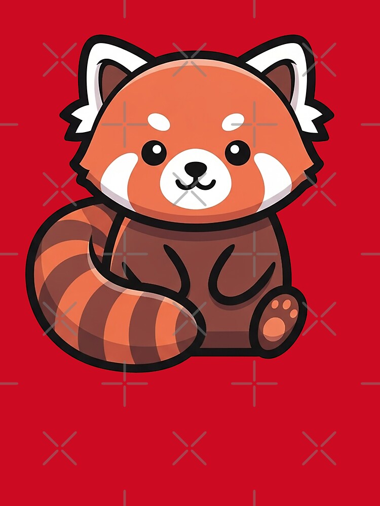 Cute Red Panda Playful Animal Illustration by Osmose-Studio ⭐⭐⭐⭐⭐