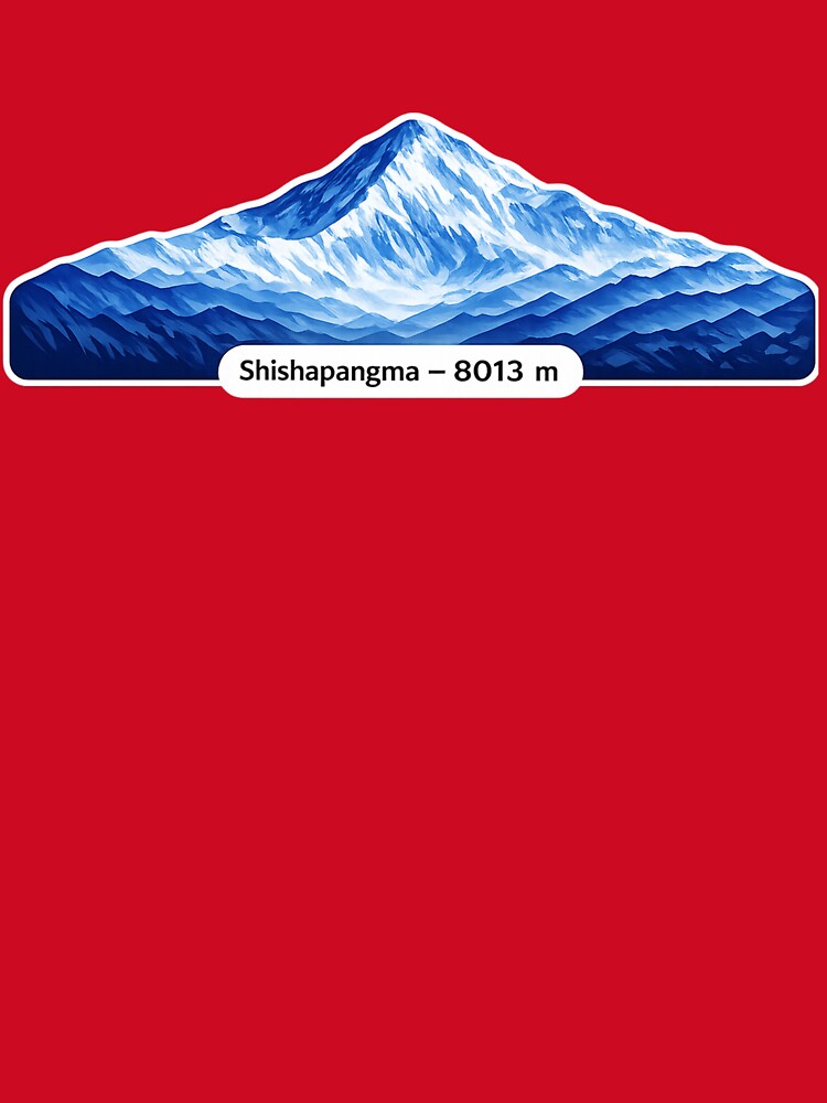 Shishapangma  8013 m – Minimalist Himalayan Mountain by GabeMountainArt