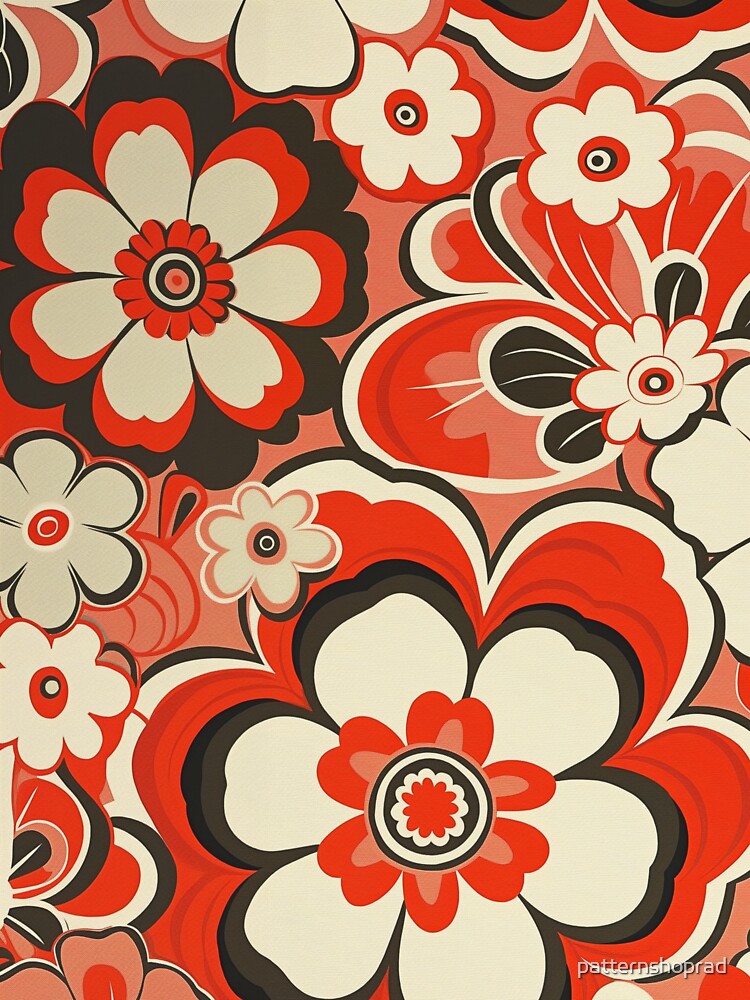Retro Flowers by patternshoprad