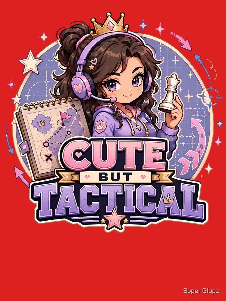 Cute But Tactical Gamer Girl Strategy Design by Super Glopz