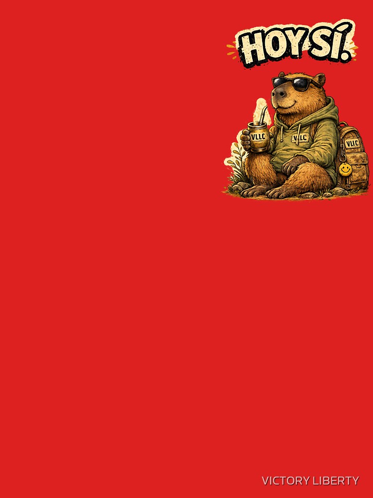 YES TODAY! | Capybara with Mate | Positive, Relaxed, and Motivational Design by Tienda Argentina