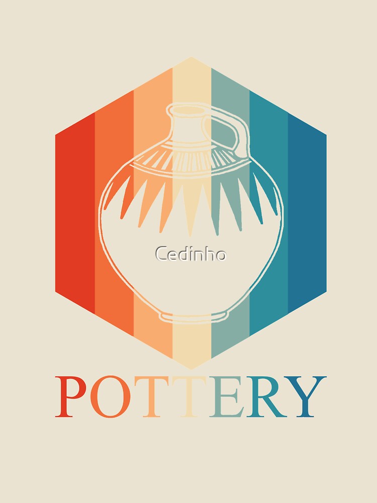 Retro Pottery | Potter Ceramic Artist Wheel Clay Glazed by Cedinho