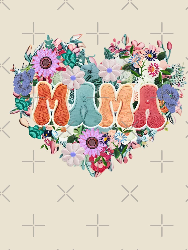 Mama Retro Groovy Flower Love by RachelRebel