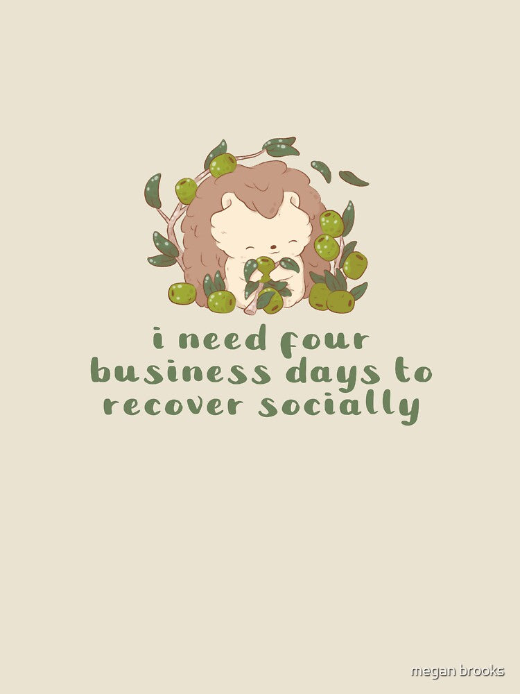 socially awkward low battery introverted hedgehog by mind over morgan
