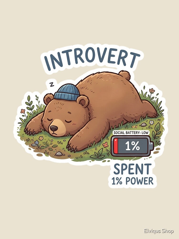 Social Battery 1% by Elviqus Shop