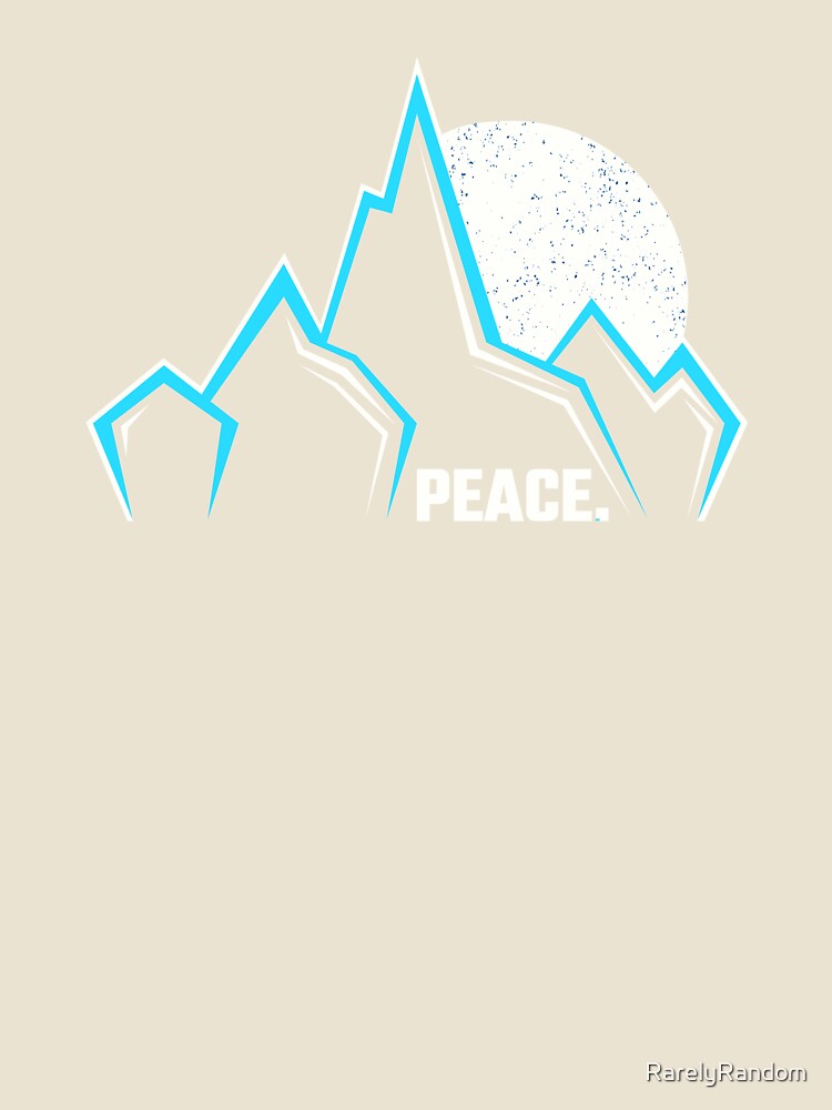 High Minimalist Snowy Mountain Peaks by RarelyRandom