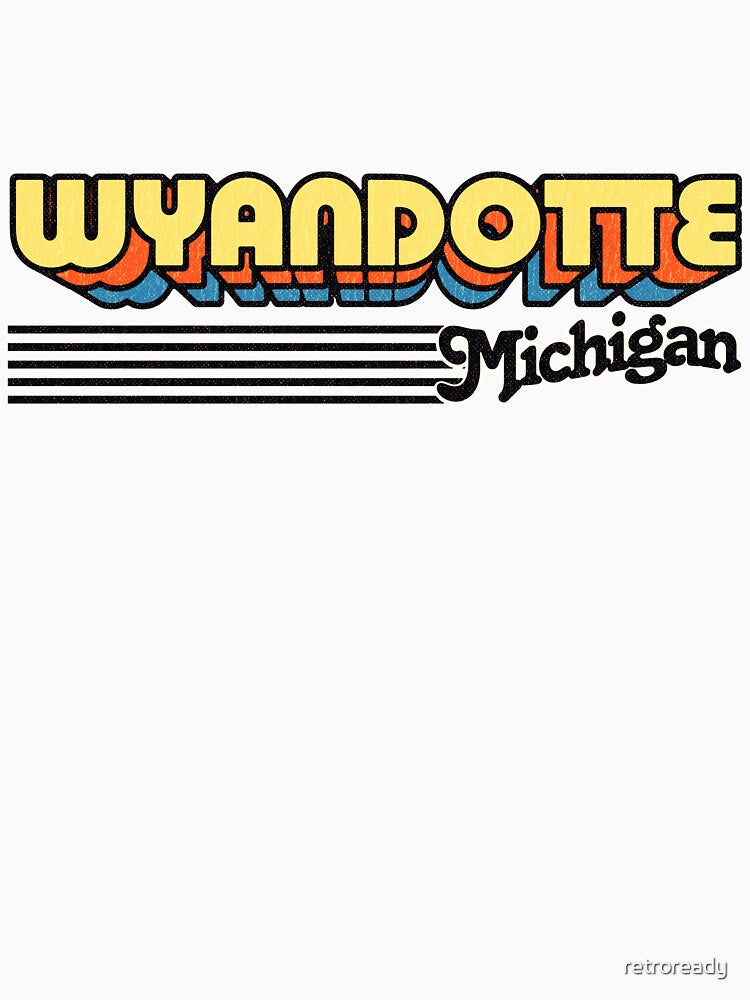 Wyandotte, Michigan | Retro Stripes by retroready