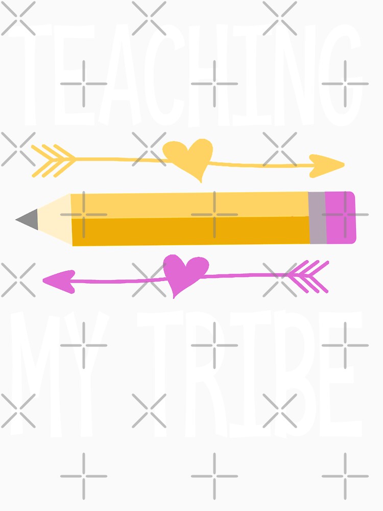 Teaching My Tribe Cute Teacher Pencil by tiffanator606