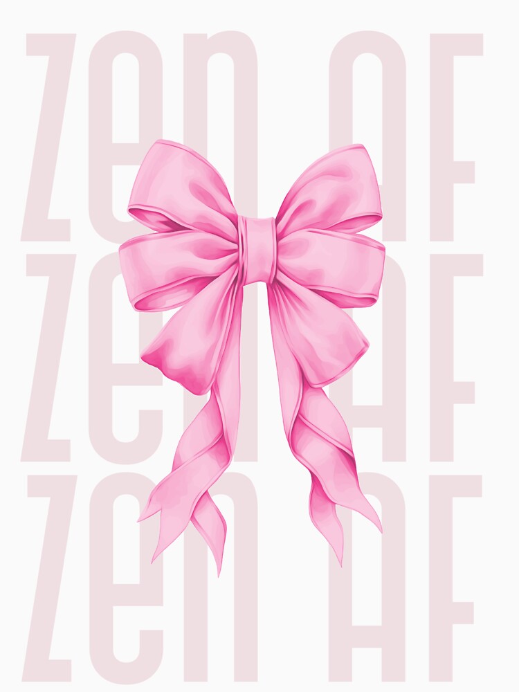Zen AF cute pink vintage bow by SoulfulT