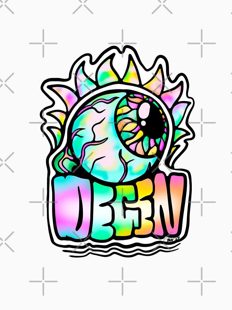 NFT Degenerate Degen Colorful Rainbow Crypto Counter Culture Art by brookelynette