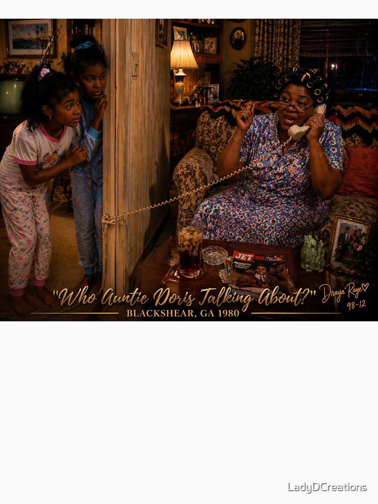 “Who Auntie Doris Talking About? – Blackshear Living Room, 1980” by LadyDCreations