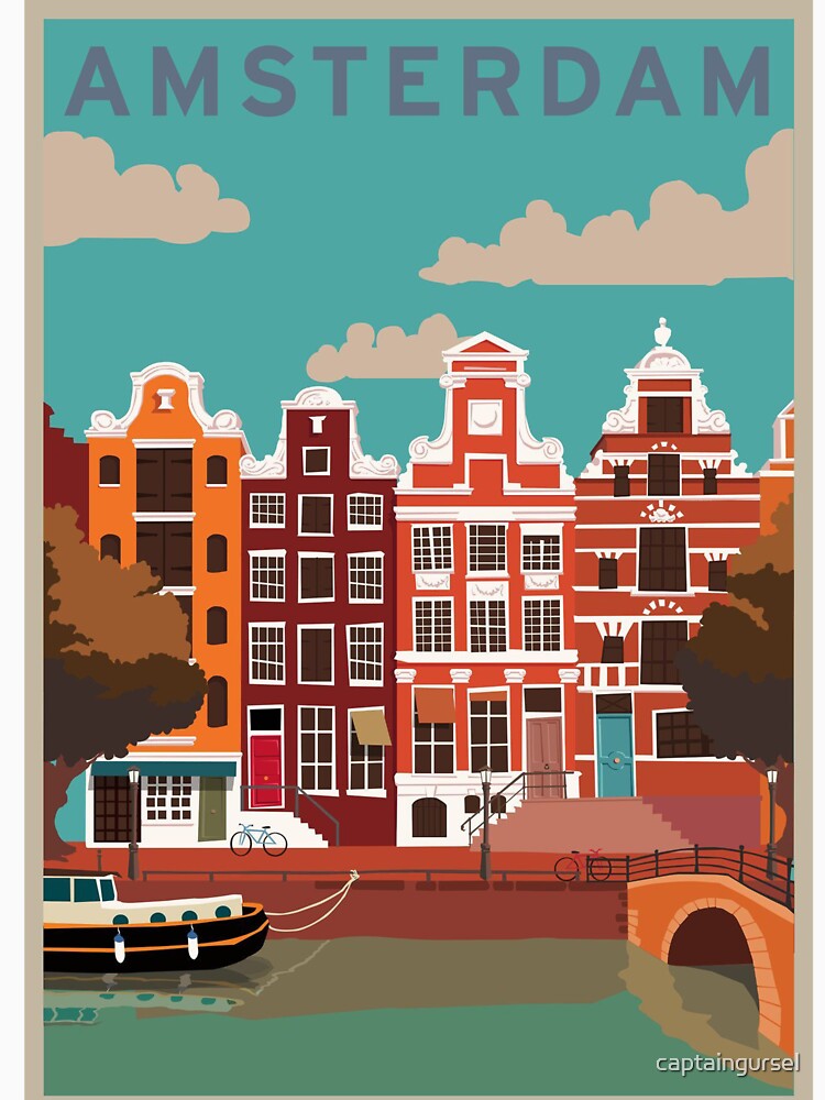 Amsterdam, Holland Poster by captaingursel