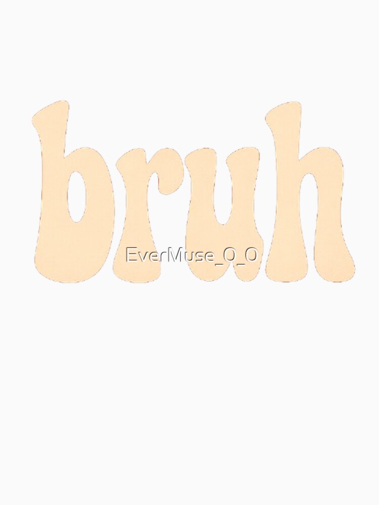 Bruh Wavy Retro Font Funny Aesthetic minimalist by EverMuse_0_0