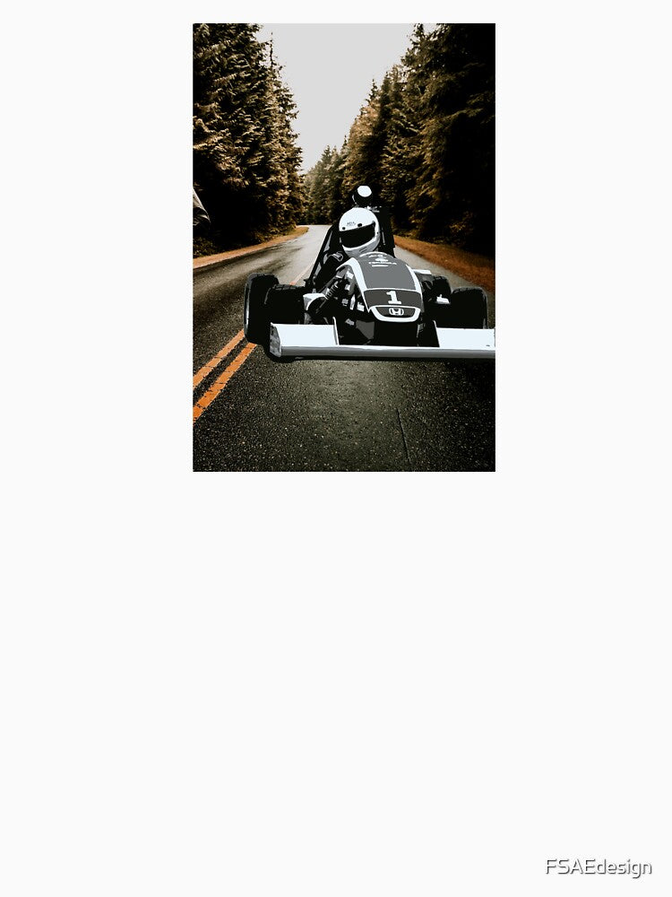 Formula Student in a road in a Forest by FSAEdesign