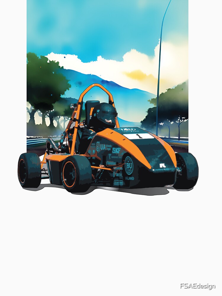 Orange formula student with bright background by FSAEdesign