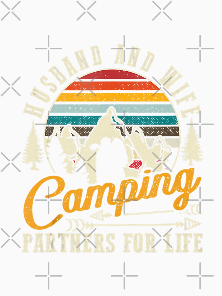 Vintage Husband And Wife Camping Partners For Life by NormanLangley