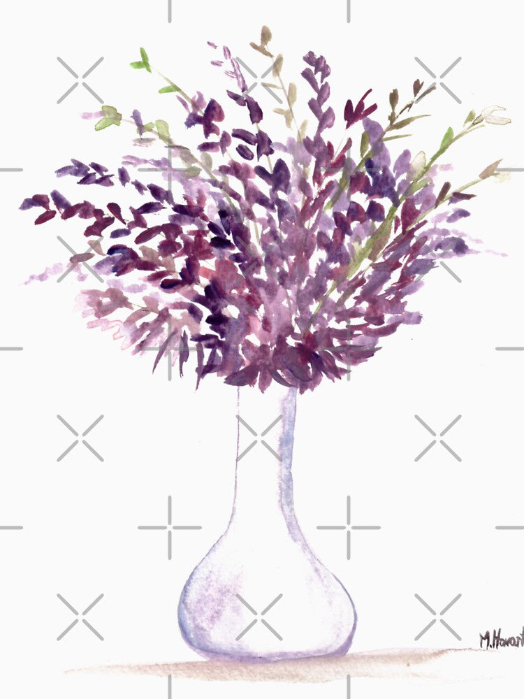 Bouquet Purple flowers in Vase by Monika Howarth