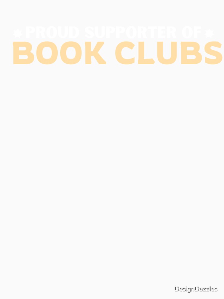 Proud Supporter of Book Clubs by DesignDazzles