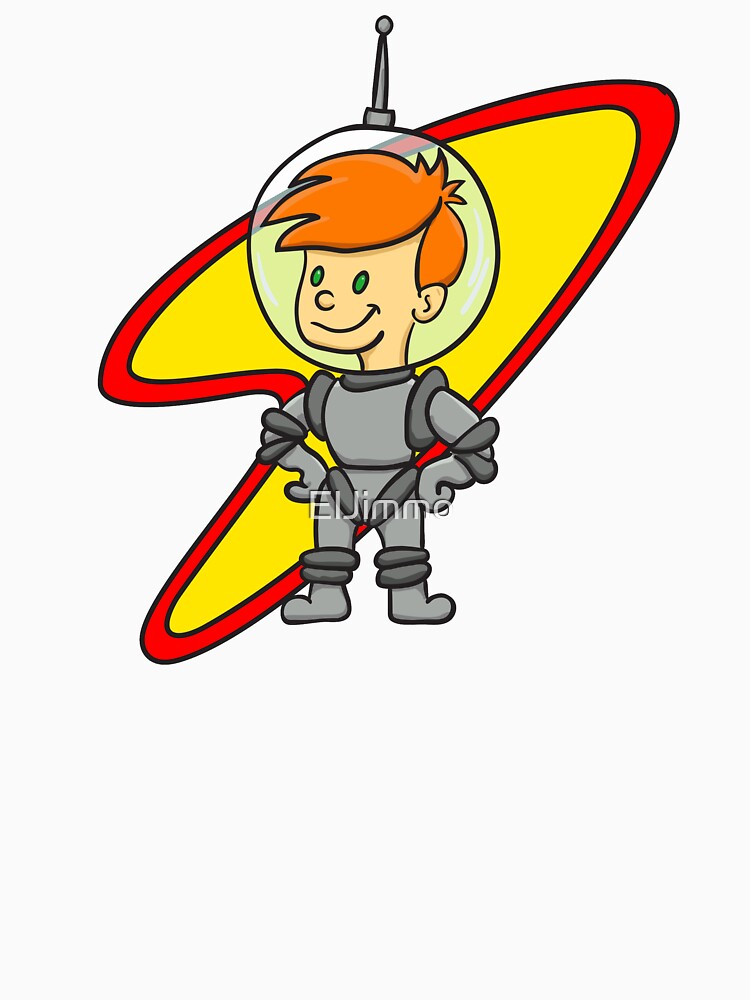 Astro Kid Space Age Nostalgia Cartoon by ElJimmo