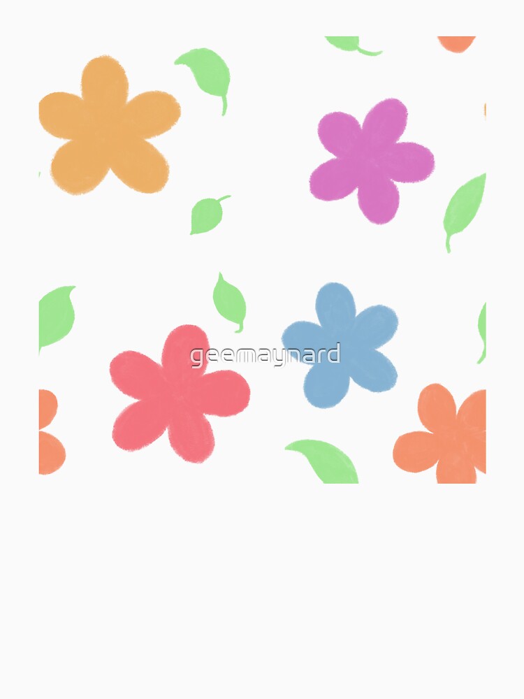 Funky Flowers - black background by geedesignsstuff