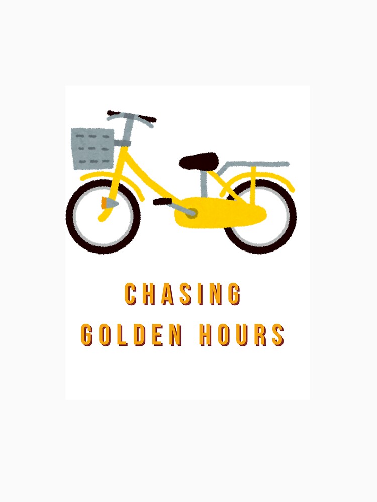 Chasing Golden Hours Bicycle T-Shirt | Summer Sunset Ride Tee by RKS VIBES