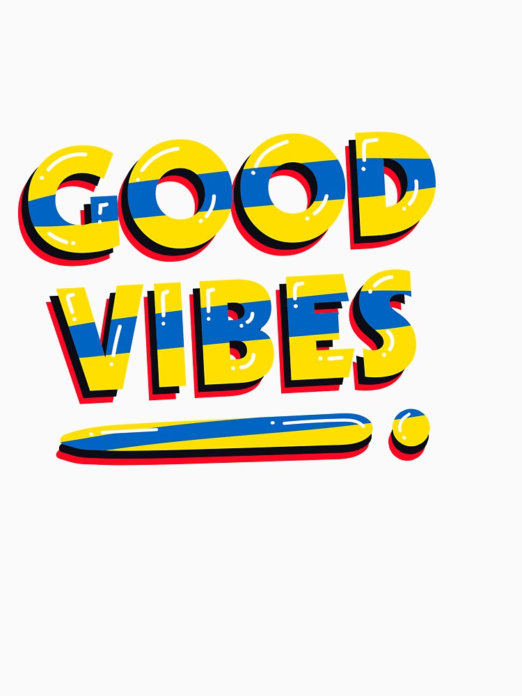 Good Vibes Only - Positive Motivational Typography Design by Radiant abstract studio