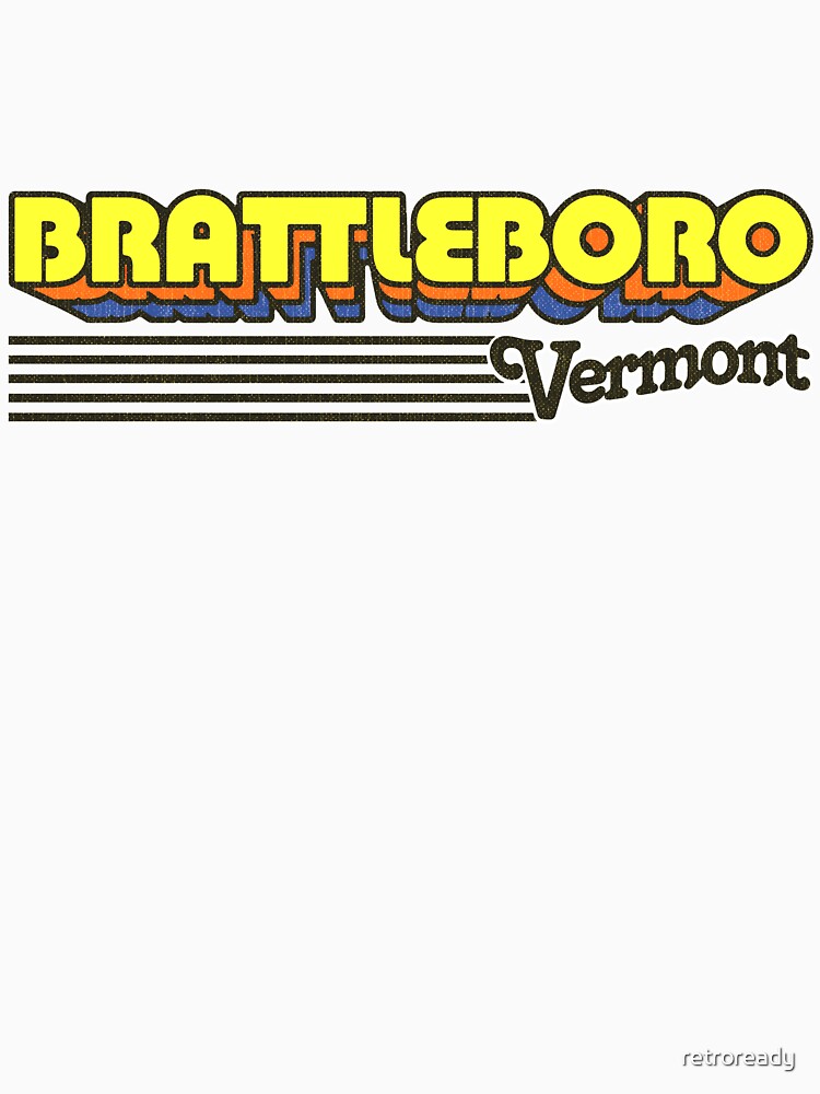 Brattleboro, Vermont | Retro Stripes by retroready