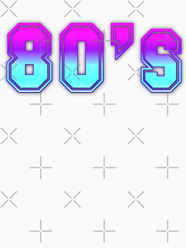 80’s Neon Typography by NNAANN