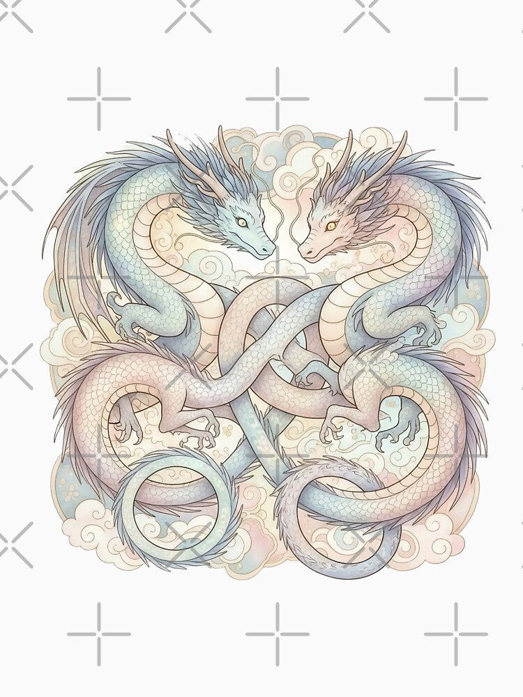 Celestial Dragon Harmony: Fantasy Art by Best-Arch900