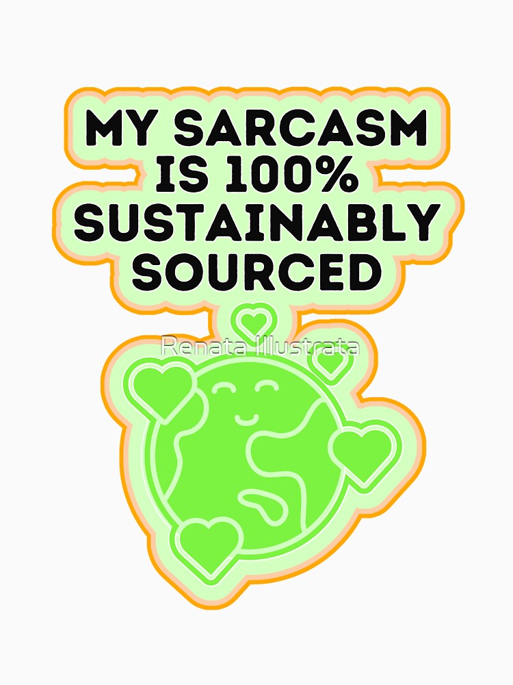 Awesome Sarcasm 70s Style Sarcastic Person by Renata Illustrata