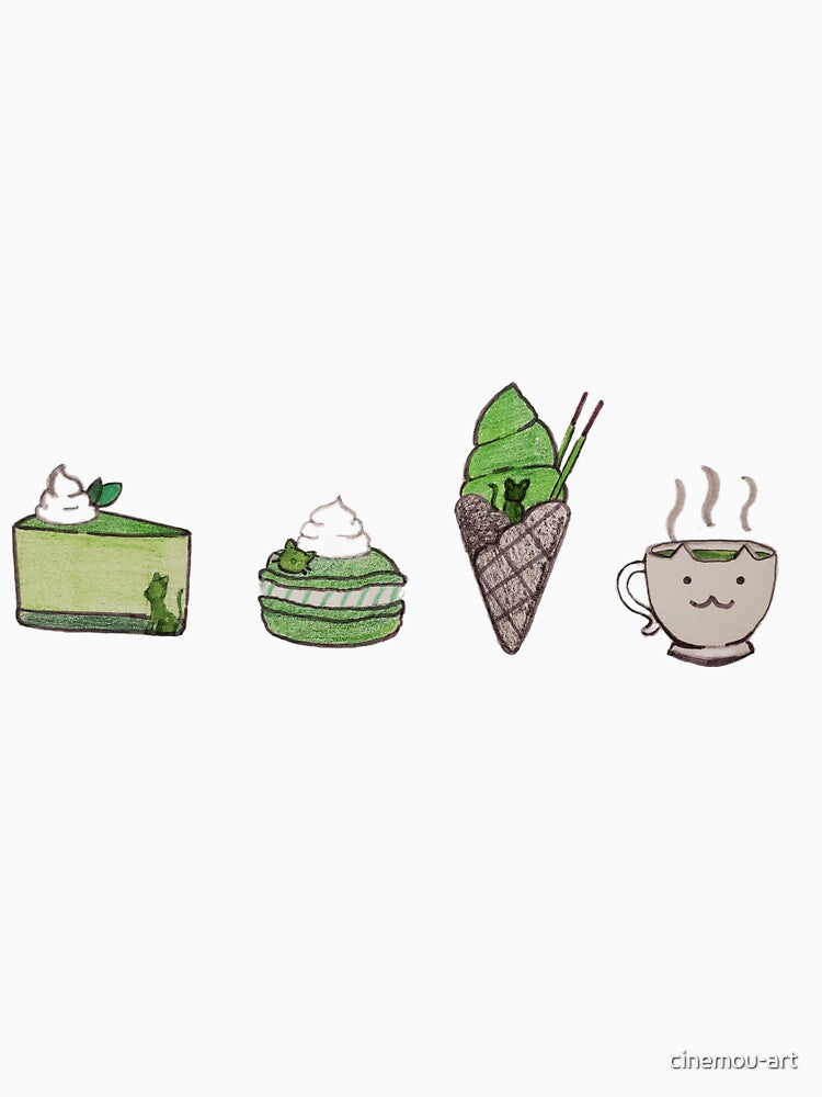Matcha Snacks by cinemou-art