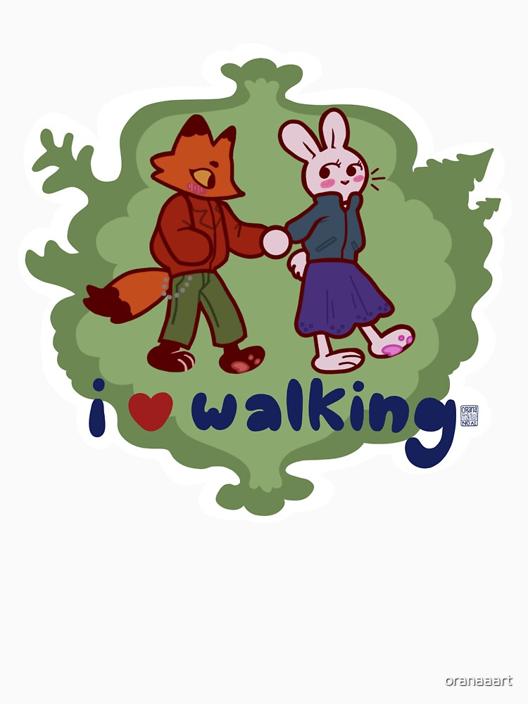 I <3 walking by oranaaart