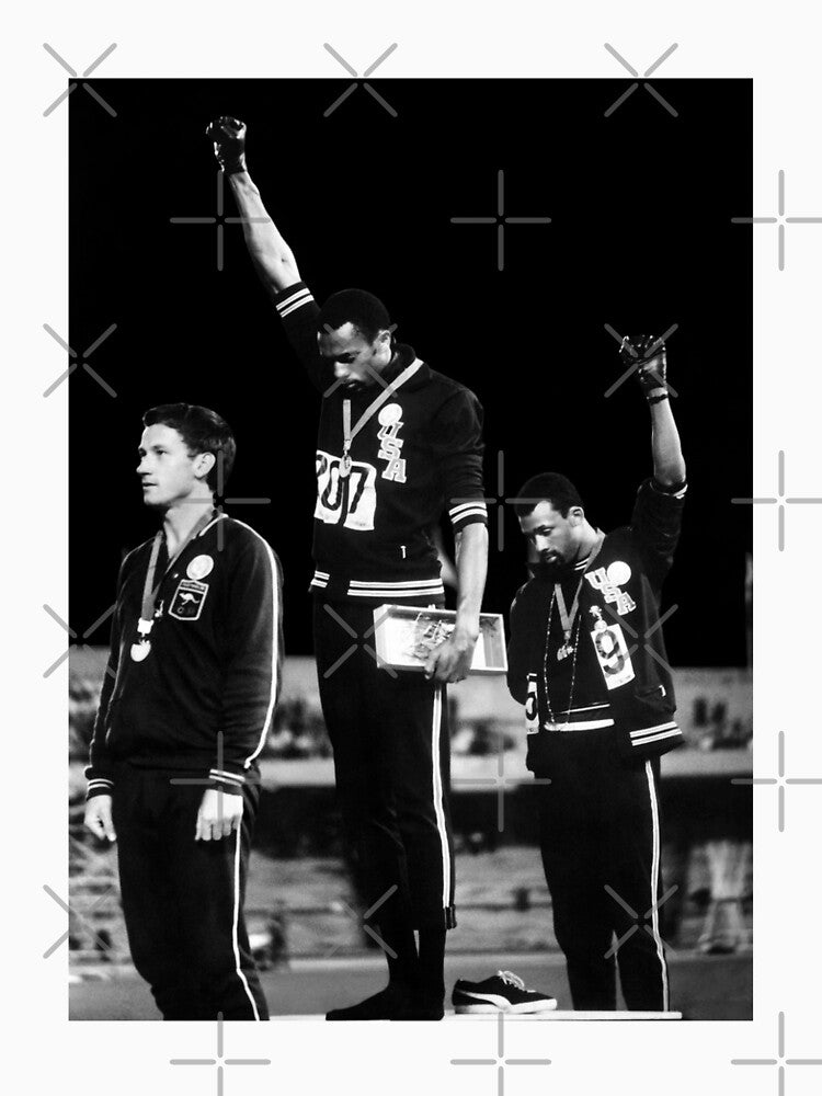 Black Power Salute Tommie Smith 1968 Classic Unisex Tee, , Bes For You Cotton Printed Gift Vintage Classic by kotasreysq