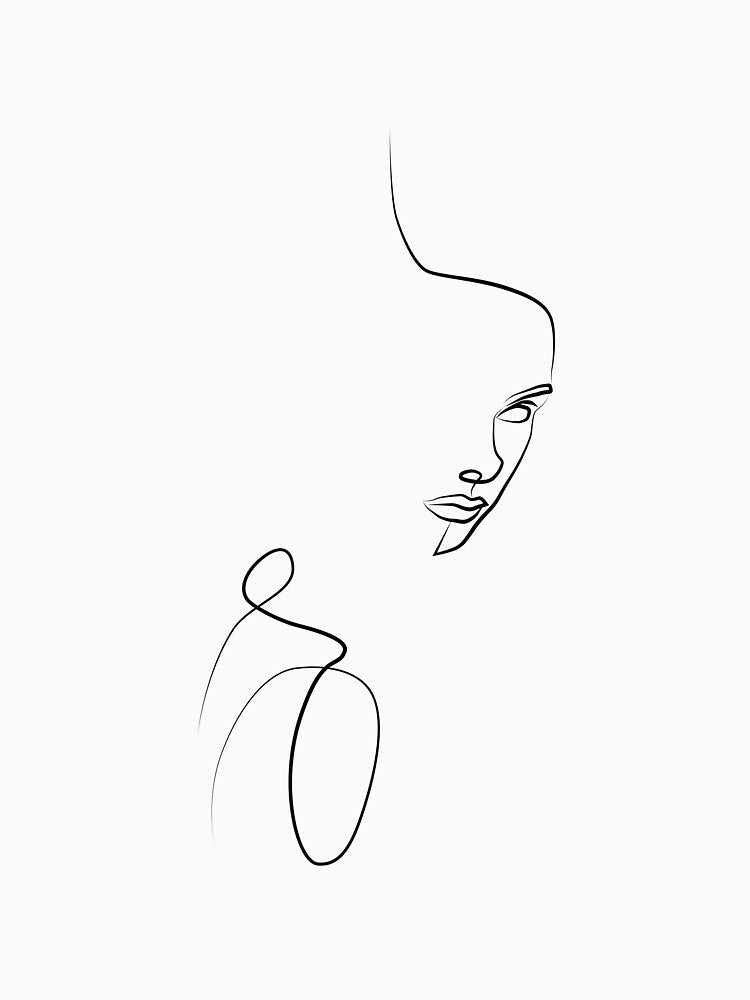 Sensual Woman Line Art by ElenaArtDesign