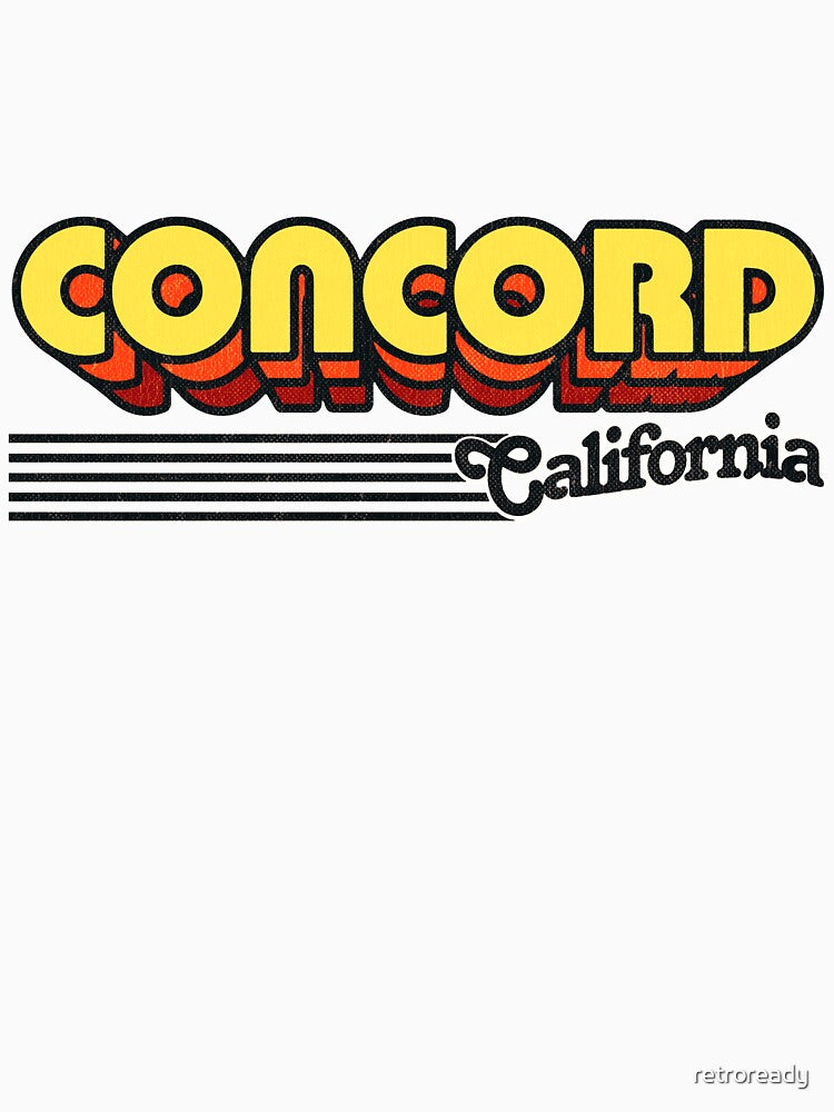 Concord, California | Retro Stripes by retroready