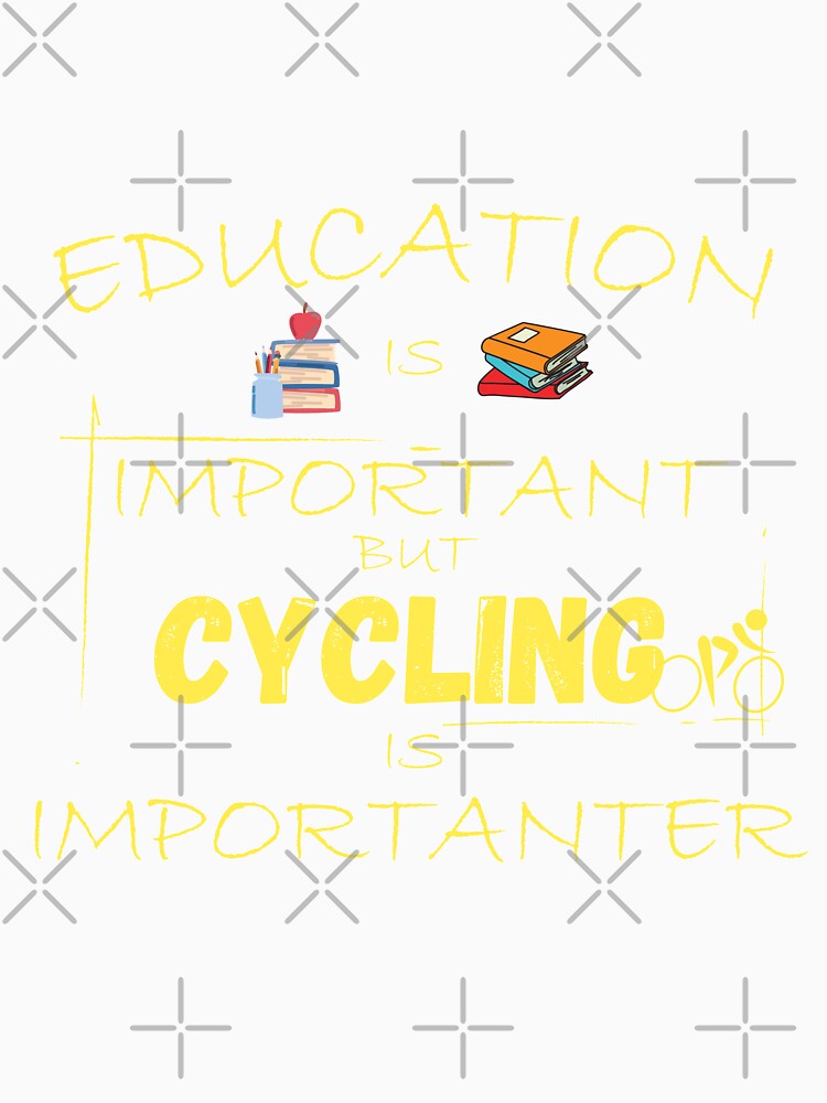 Education is important but cycling is importanter, golfer shirt by Cheffsspecials