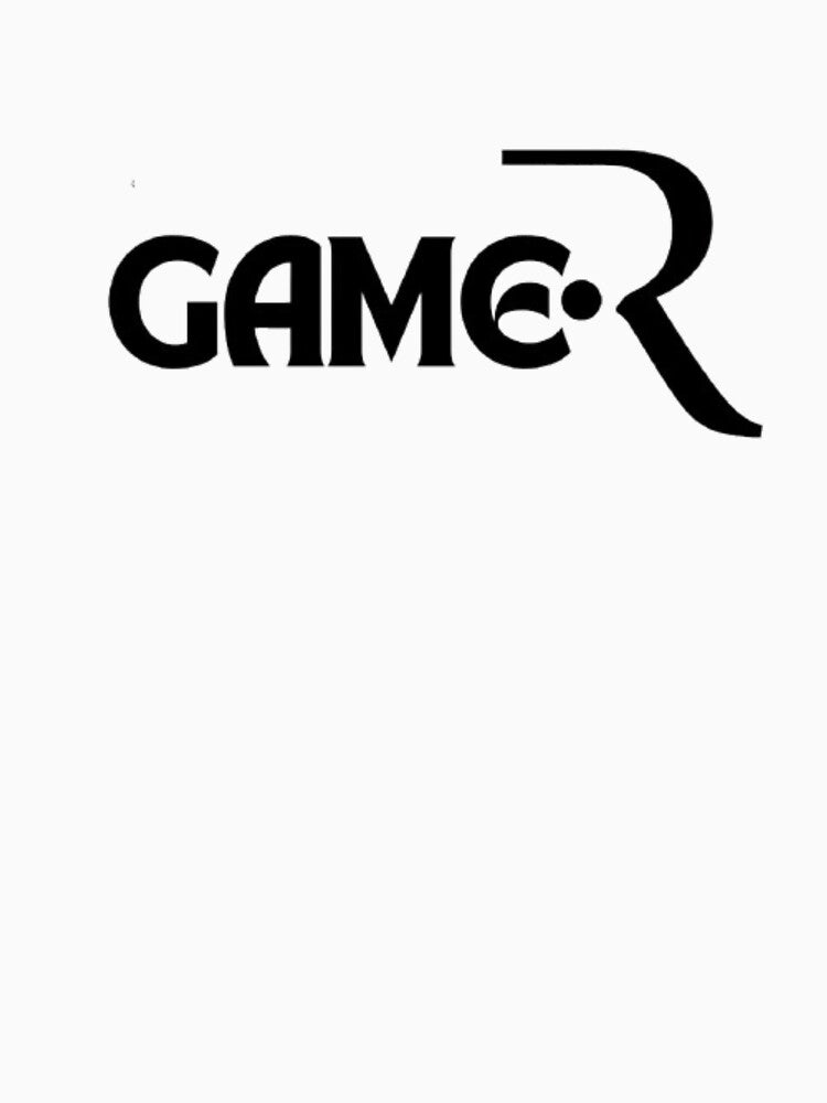 “GAMER – Minimalist Gaming Typography T-Shirt” by rsuniquestyle