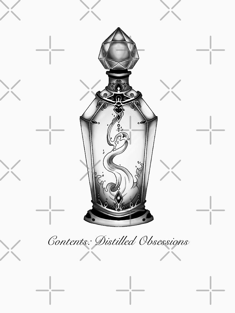 Distilled Obsessions Vampy Potion Bottle Greyscale Edition by Salty Psyche